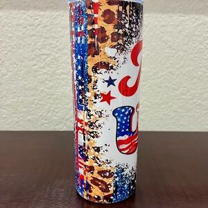 Patriotic Leopard Print 20oz Tumbler